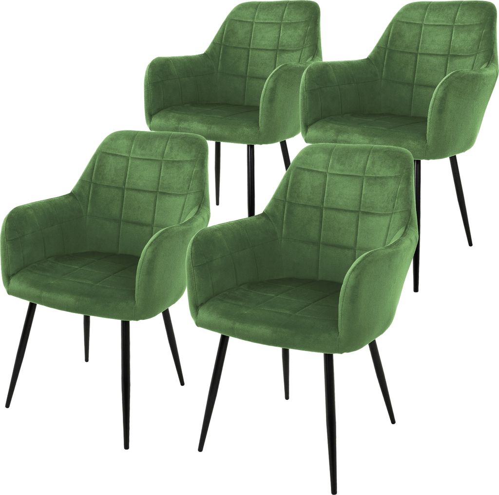 ML-Design sada 4 jídelních židlí s opěradlem a područkami, Obrázek produktu 