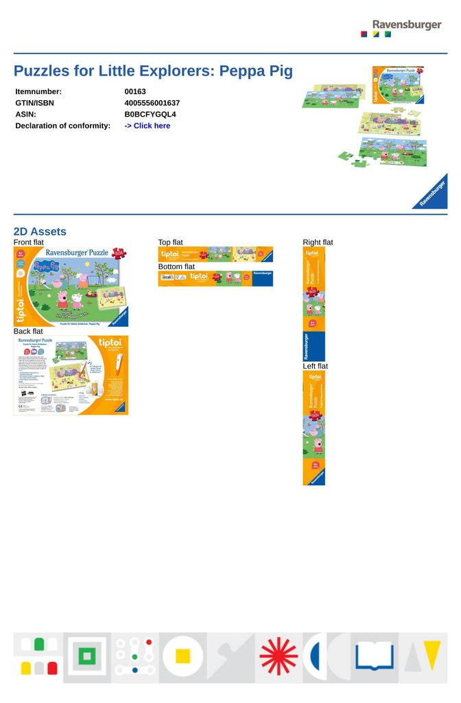Puzzle für kleine Entdecker: Peppa Pig Ravensburger 00163 Produktbild 