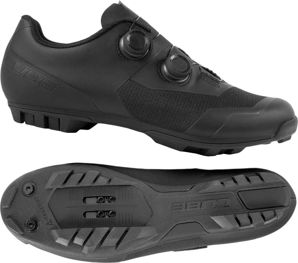 Chaussures gravel Cube Peak Pro Noir 44 avec Semelle Haute Rigidité