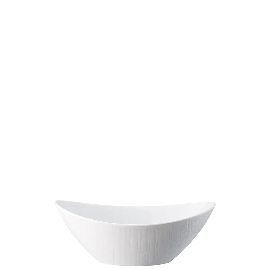 Coupelle ovale en porcelaine blanche Rosenthal Mesh 20cm pour la table