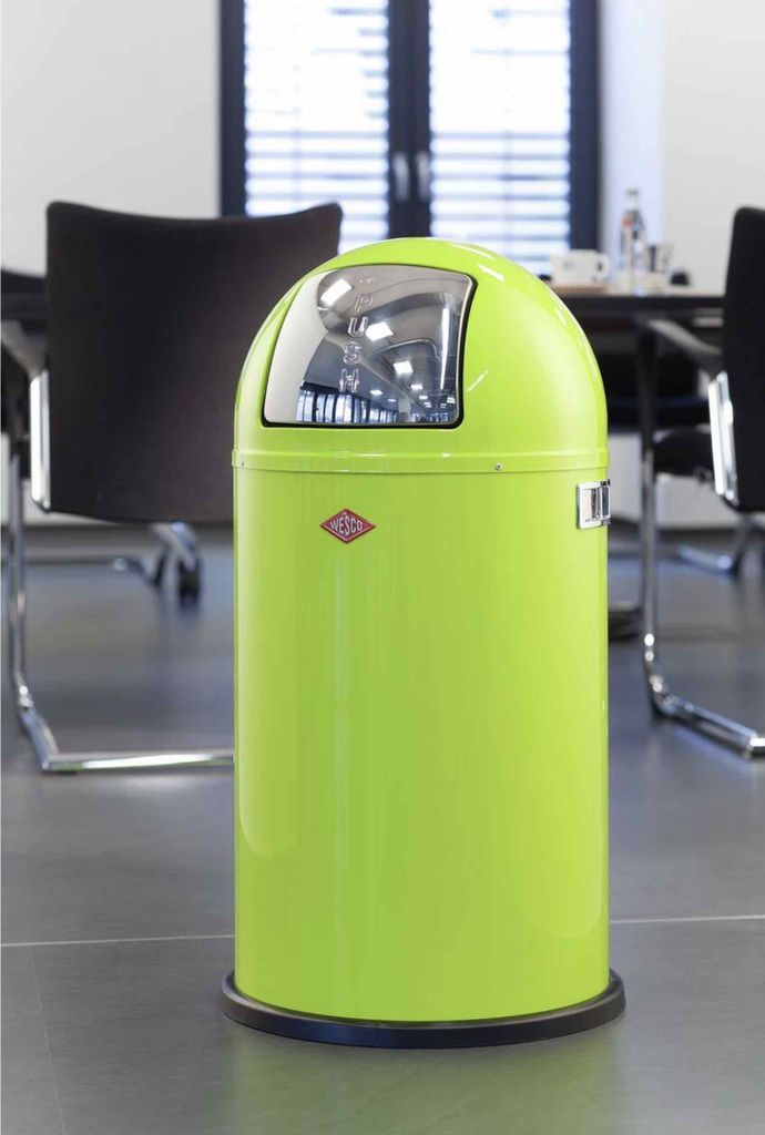 WESCO Abfallsammler 175831-51 PUSHBOY in MINT mit 50 Liter Produktbild 2