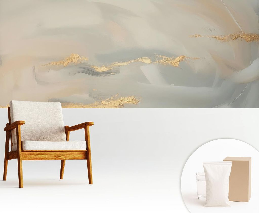 Fototapete - 250x104 cm - Tapete - Wandtapete - Wandbilder - Dekofolie - Tapete Folie - Wand - Dekoration - Wohnzimmer - Sanfte Streifen