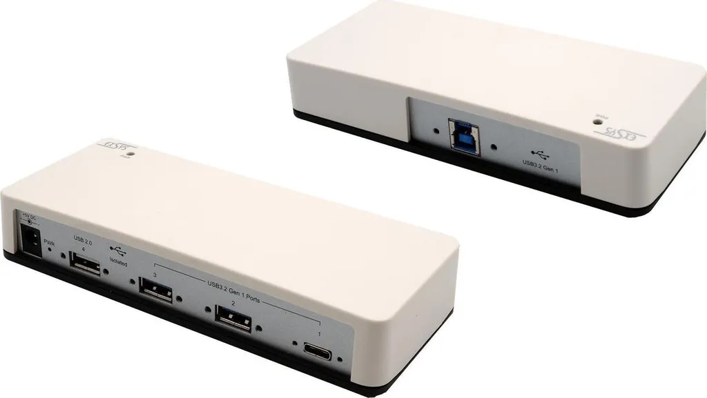 EXSYS EX-1182VIS-2 Hub USB 3.2 Gen 1 Industriel 4 Ports Type-B Beige