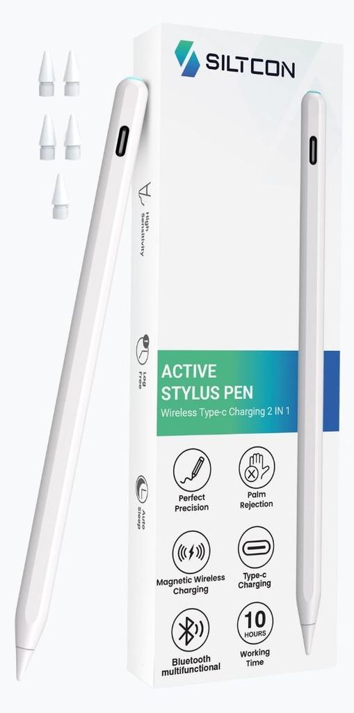 Siltcon® Stylus Pen - Geschikt voor iPads 2018-2025 - Productafbeelding 