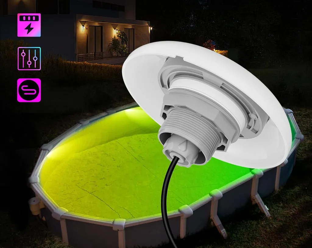 Éclairage LED pour Piscine RGB 12V 15W - Pack de 2 Spots avec Télécommande - 8