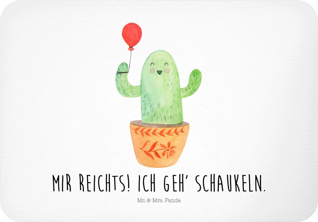 Mr. & Mrs. Panda magnet Kaktus Luftballon - Weiß - Geschenk, Notizhalter, Ausbildung, zettelhalter, Pinnwandmagnet, Neustart, Kühlschrankmagnet, ...