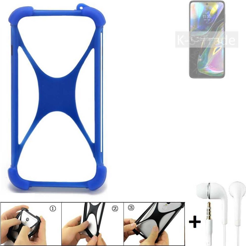 Handy Hülle kompatibel mit Motorola Moto G71s Bumper Schutzhülle Silikon Schutz Hülle Cover Case Silikoncase Silikonbumper TPU Softcase Smartphone,