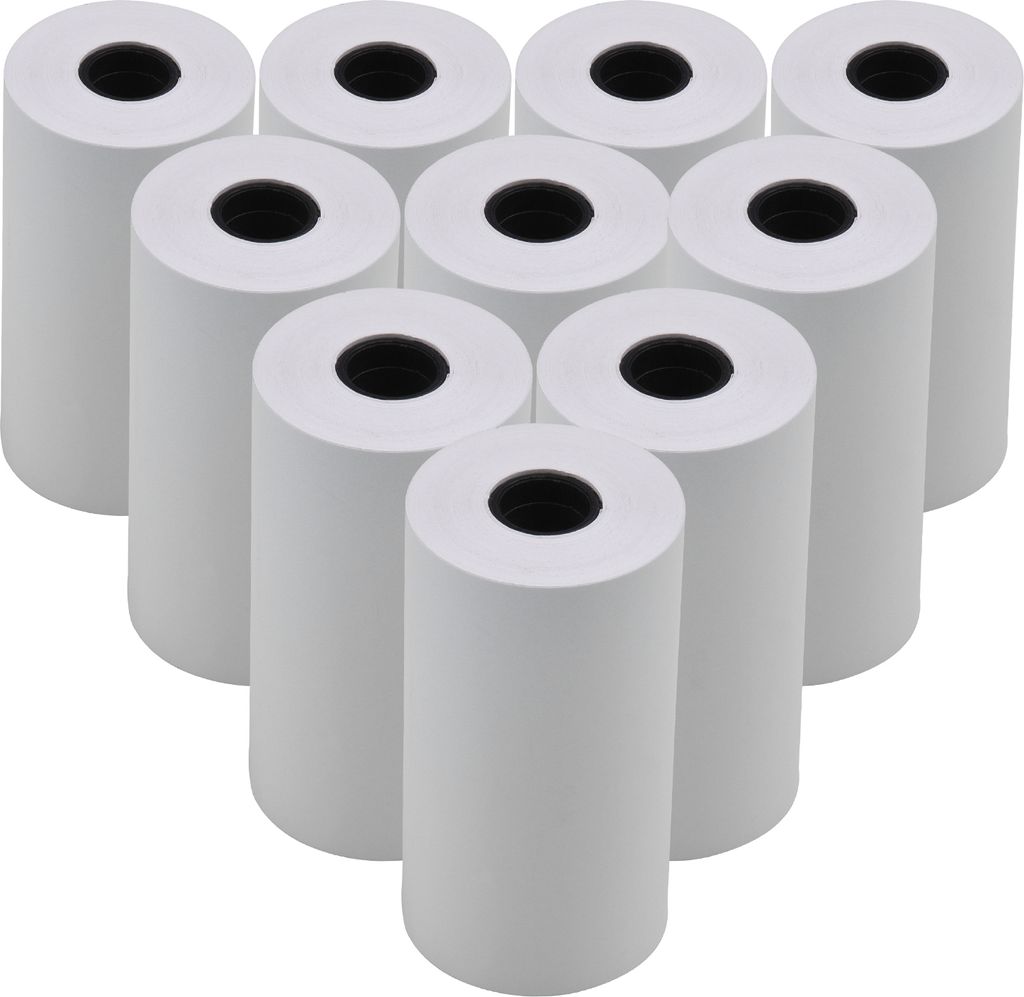 10 kusov bielych prázdnych kotúčov termopapiera 57 x 30 mm Obrázok produktu