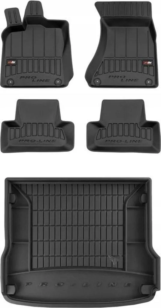 Tappetini 3D Su Misura Audi Q5 2008-2016 con Vasca Bagagliaio Inclusa