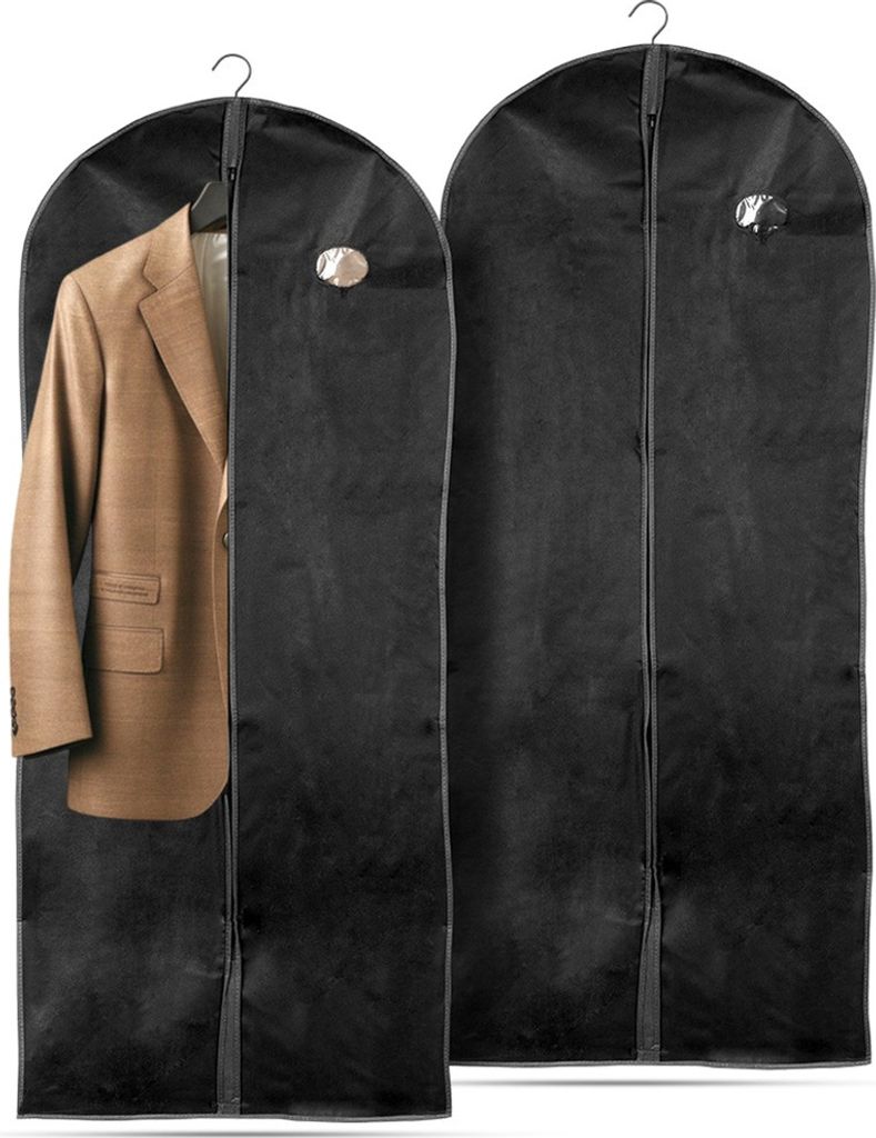 2x Kleidersack für Kleidung, Anzug, Hemd, Mantel, Kleid, Schutzhülle