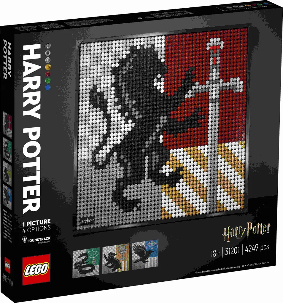 Décoration Murale Geek LEGO 31201 : Créez l'Art Harry Potter à la Maison