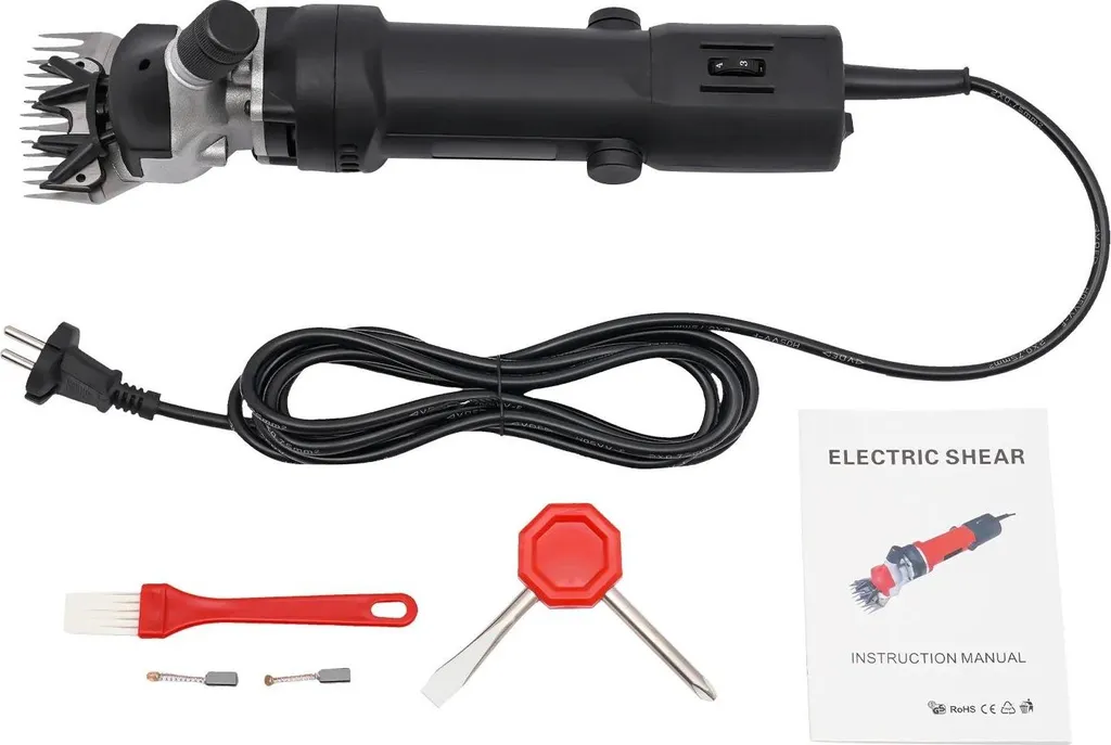 Tondeuse Électrique 350W Haute Efficacité Noire avec Prise Secteur EU
