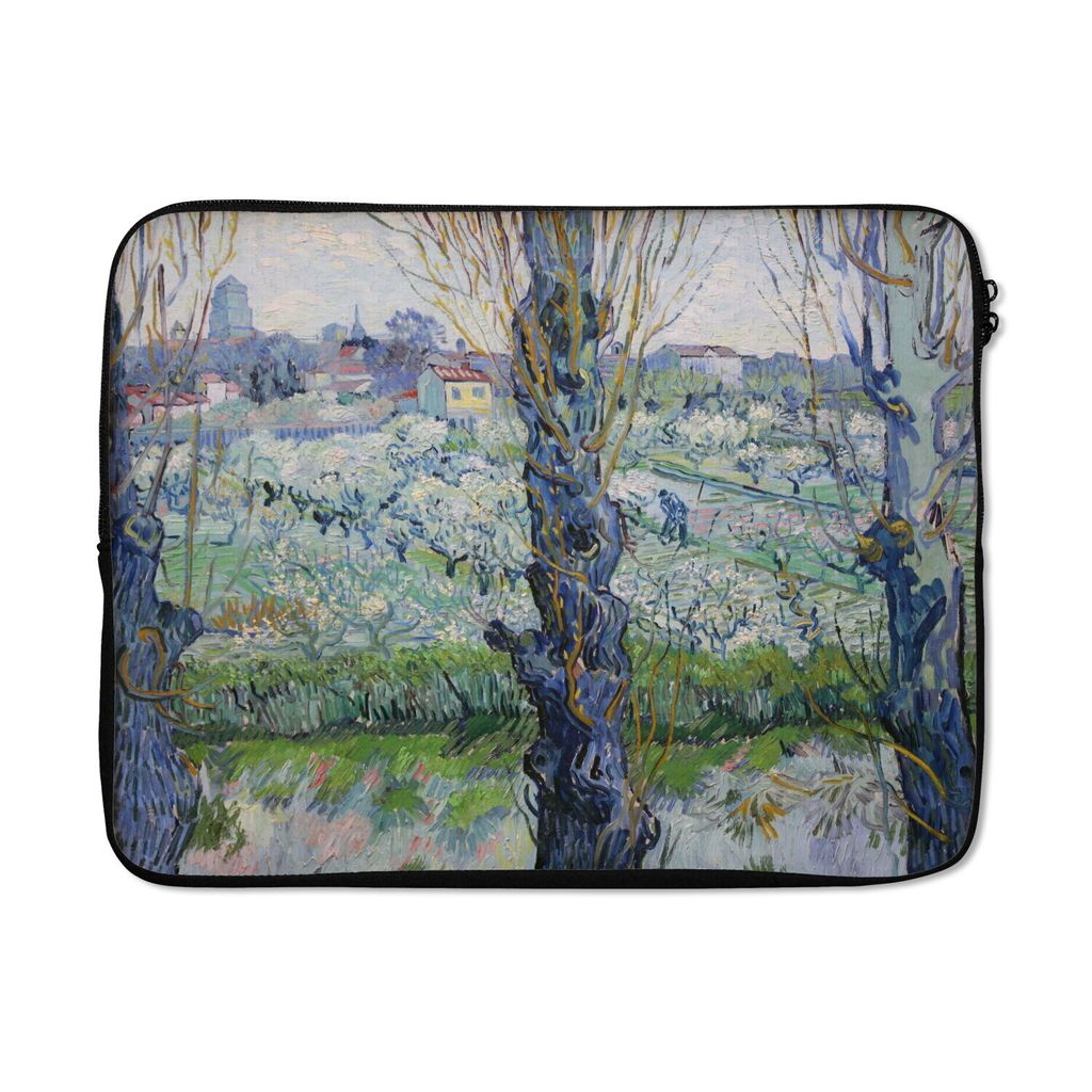 MuchoWow Laptop Hülle 17 Zoll Laptoptasche Ansicht von Arles - Vincent van Gogh - Zipper - Schutzabdeckung