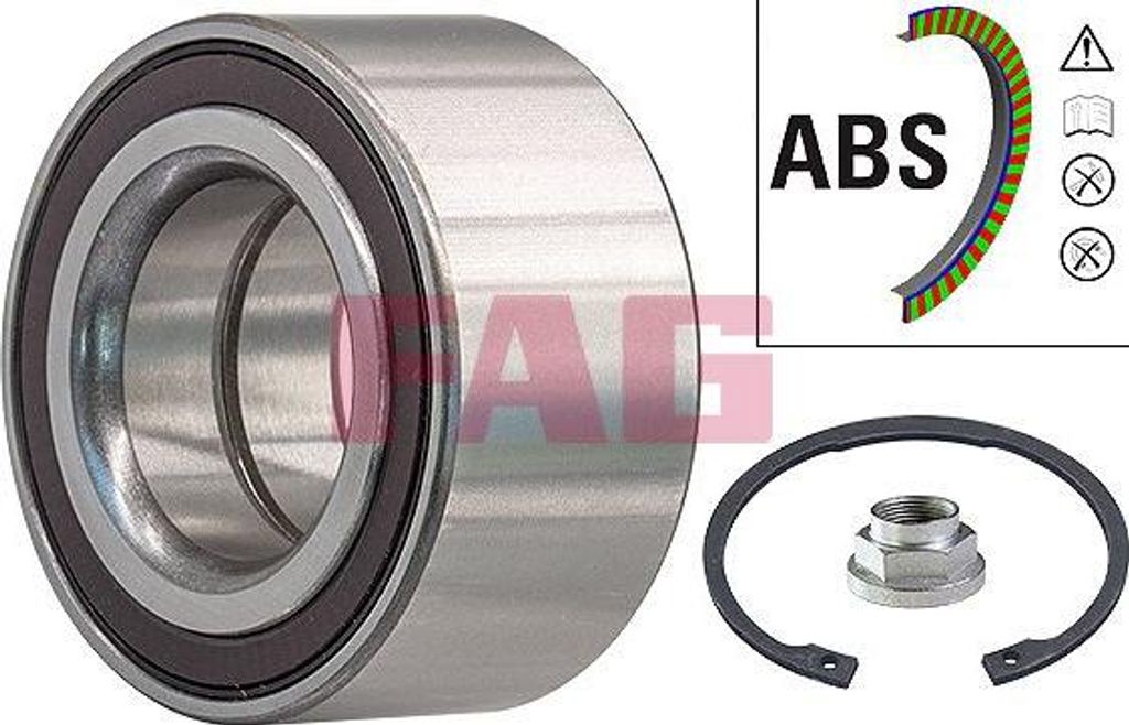 FAG 713 6174 50 Radlagersatz OE 44300S1AE01 kompatibel mit Accord, Civic, CR-V, FR-V, Prelude, S2000, Stream