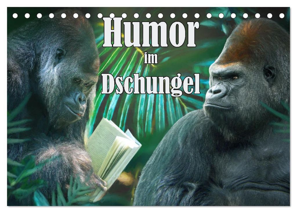 Humor im Dschungel (Tischkalender 2027 DIN A5 quer), CALVENDO Monatskalender