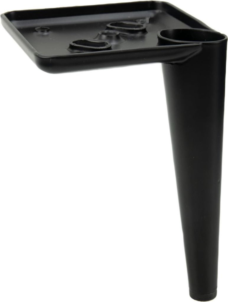 Noga meblowa Stiletto czarny mat 15 cm, eleganckie metalowe Zdjęcie produktu 
