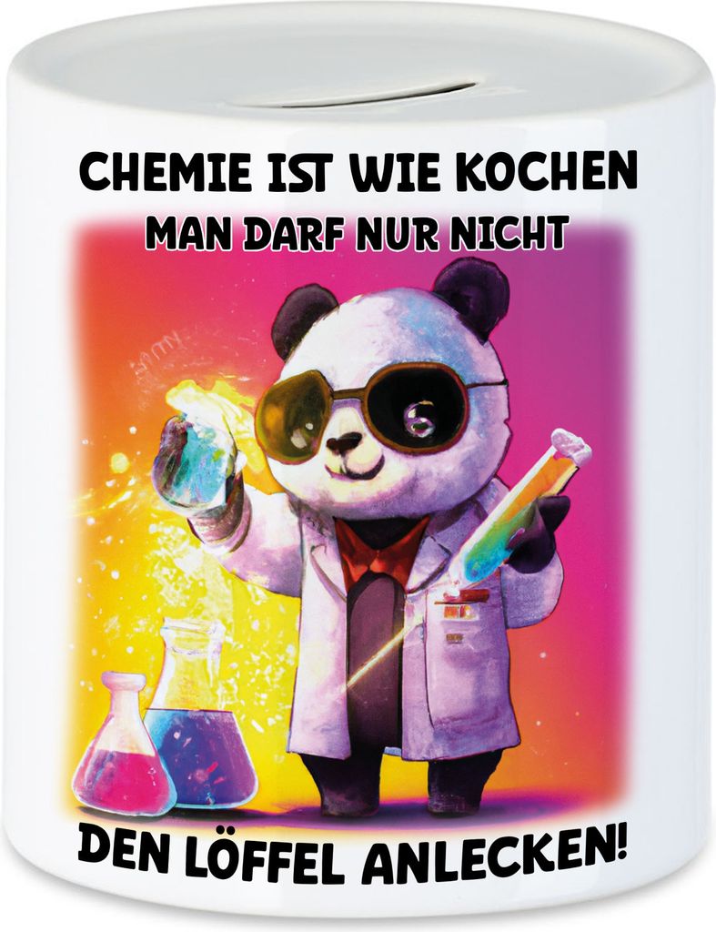 Chemie Ist Wie Kochen Man Darf Nur Nicht Den Löffel Anlecken Spardose Chemiker Periodensystem Experiment