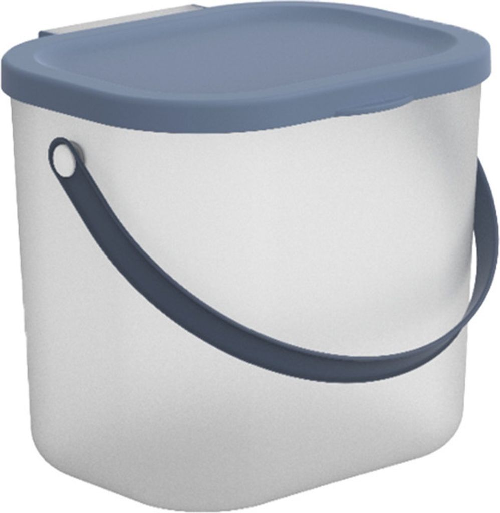 Rotho Waschmittelbehälter 6L Albula - Waschmittelbox 23,5 x 20,0 x 20,8 cm - Box mit Deckel trocken - Waschmittel Aufbewahrung sicher verschließbar