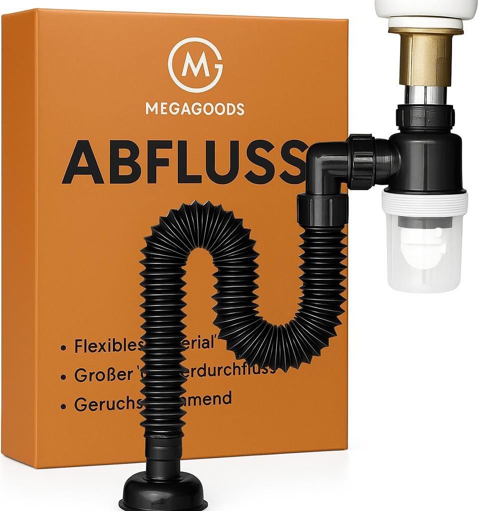 Universal Siphon P-Trap dehnbar wasserdicht für Spüle Küche Bad DE.