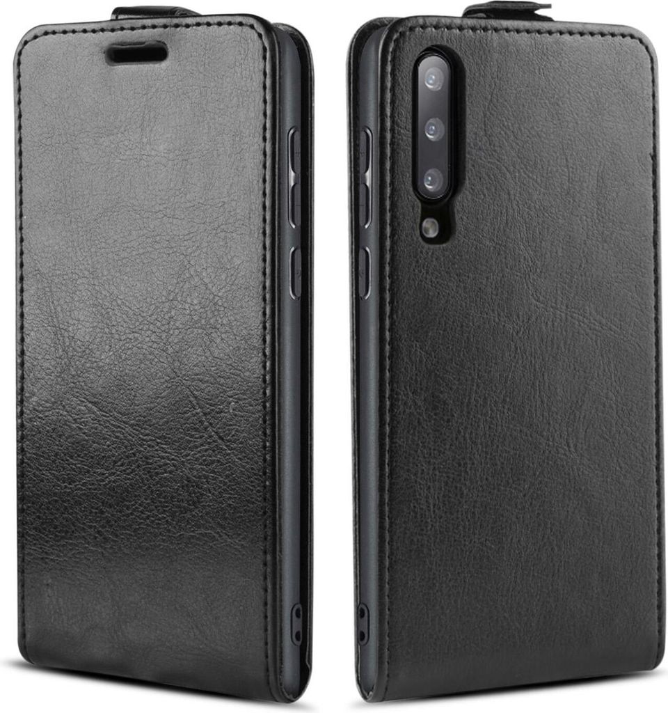 Handy Hülle für Samsung Galaxy A70 / A70s Magnet Cover Case Klapphülle Schutzhülle Farbe: Schwarz