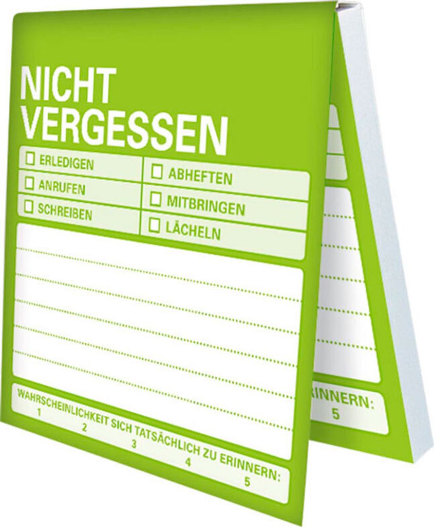 Gute-Laune-Klebezettel - Nicht vergessen