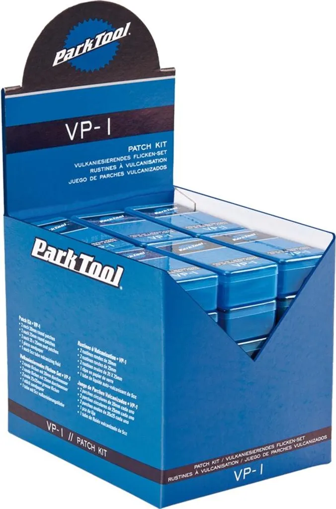 Park Tool VP-1 Patchs de vulcanisation vélo set de 36 unités bleu