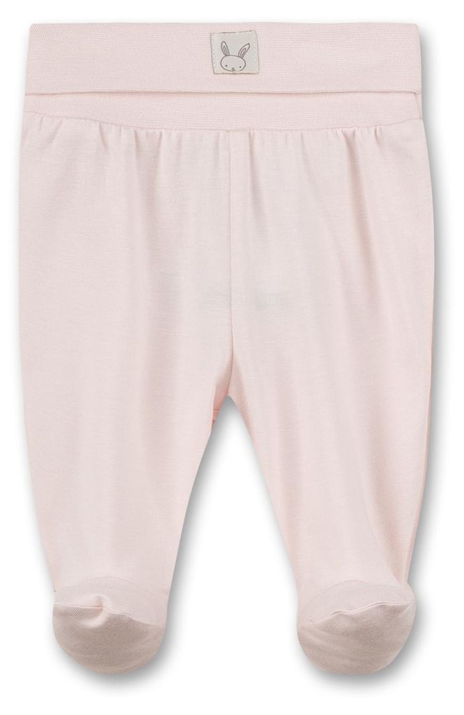 Sanetta Babyhose mit Fuß rosa Hase 50