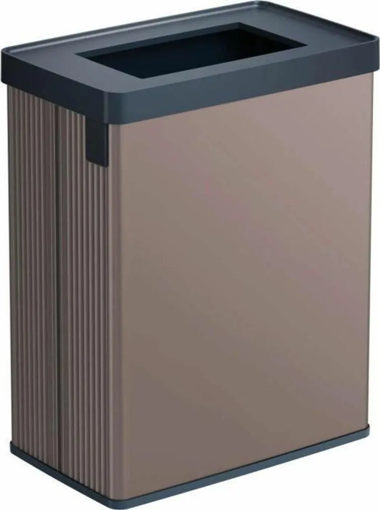 Poubelle Curver 30L effet métal anti-traces avec fermeture silencieuse