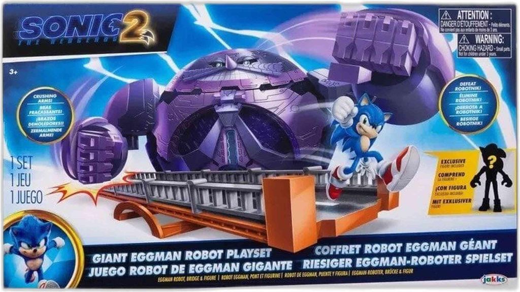 Jakks Pacific Sonic The Hedgehog Actionfiguren Sonic The Movie 2 Eggman Robot & Sonic