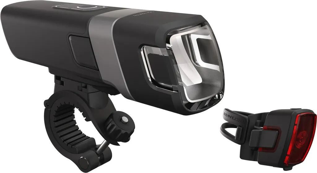 Éclairage vélo USB puissant 120 Lux Contec Dlux Micro Power complet