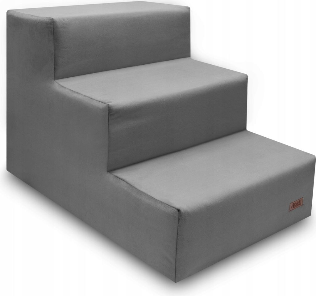 Hundetreppe für Sofa und Bett grau Bulldog York HUGGY DOGGY Climber M