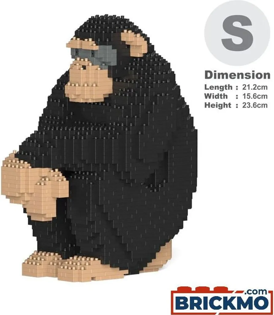 Chimpanzé en briques JEKCA ST19ML26 avec système de verrouillage unique