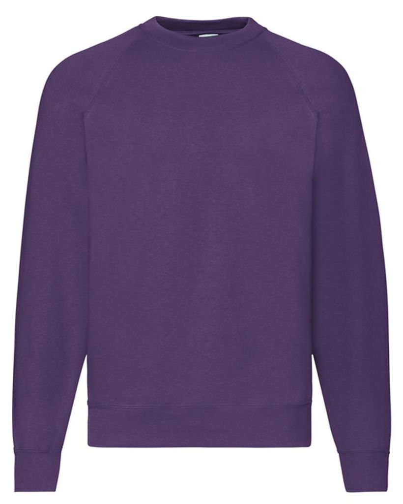 Fruit of the Loom - "Classic" Sweatshirt für Herren/Damen Uni Raglanärmel LT2391 (M) (Violett)