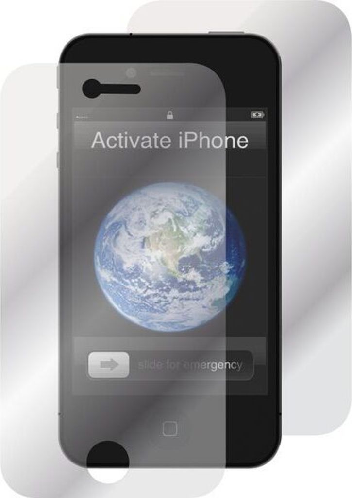 Muvit Kit of 2 Screen for iPhone 4, Apple, Handy/Smartphone, Transparent