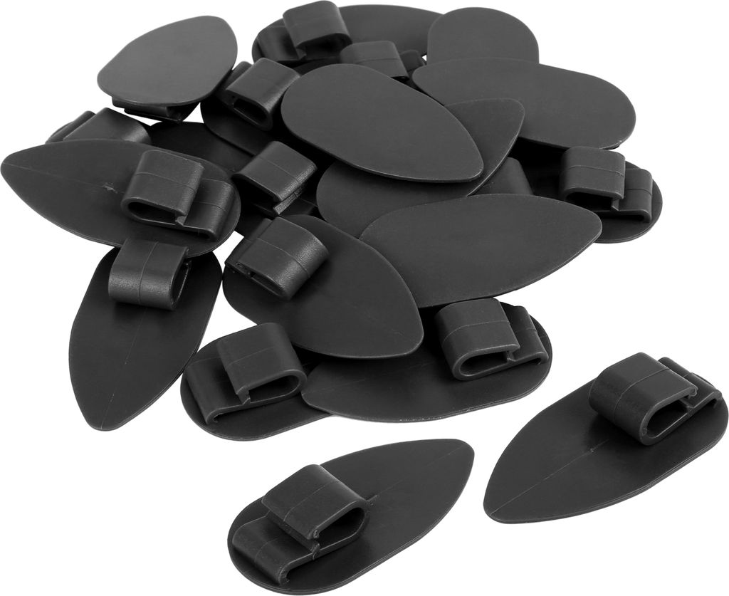 20Stk.Auto Bodenmatten Befestigungsklammern Anti-Rutsch Schnalle Schwarz 28x56mm