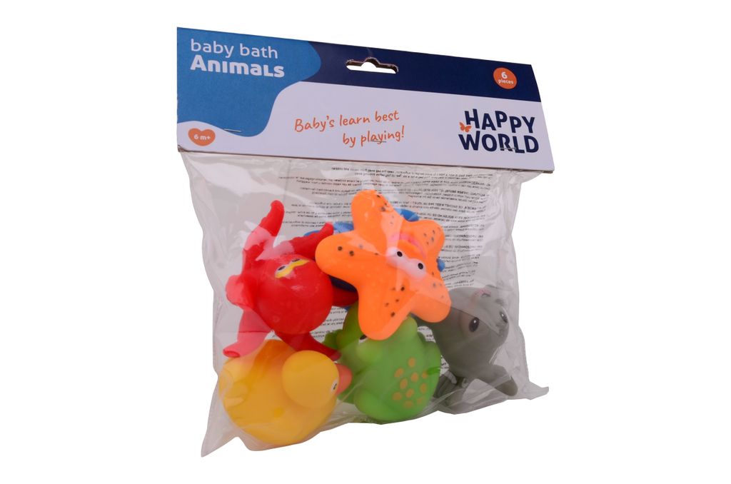 John Toy 22274 - Happy World 6 Badespieltierchen Produktbild 