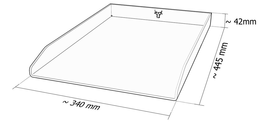 Edelstahl Plancha Grillplatte passend für Rösle Videro G4, Produktbild 
