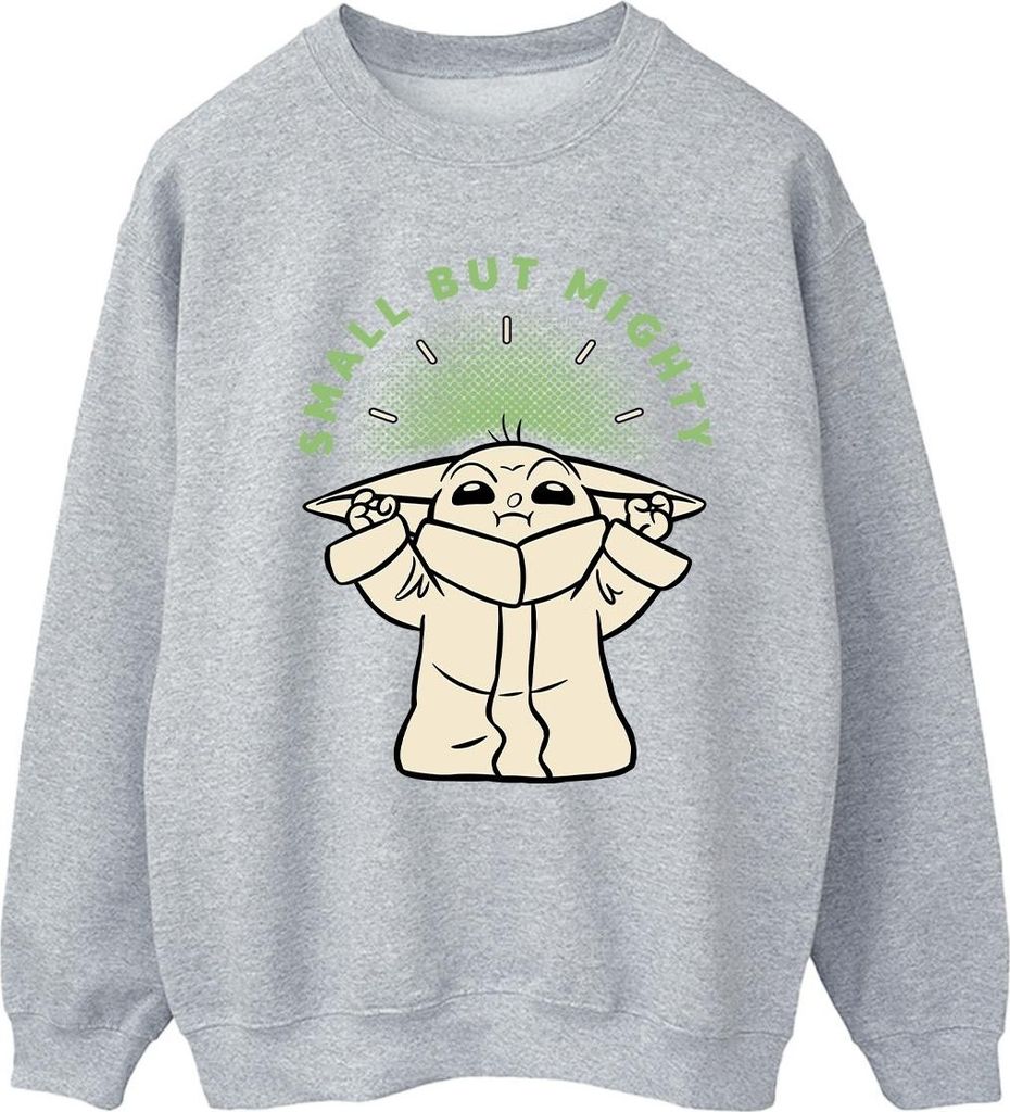 Star Wars - "The Mandalorian Small But Mighty" Sweatshirt für Damen BI39475 (XL) (Weiß)