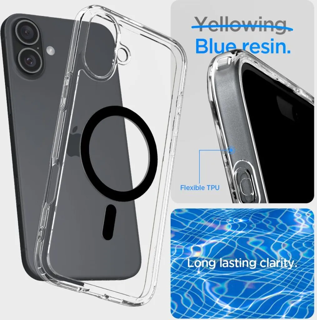 Offerta Cover iPhone 16 Spigen Ultra Hybrid Mag Nero | MagSafe Ready - 13