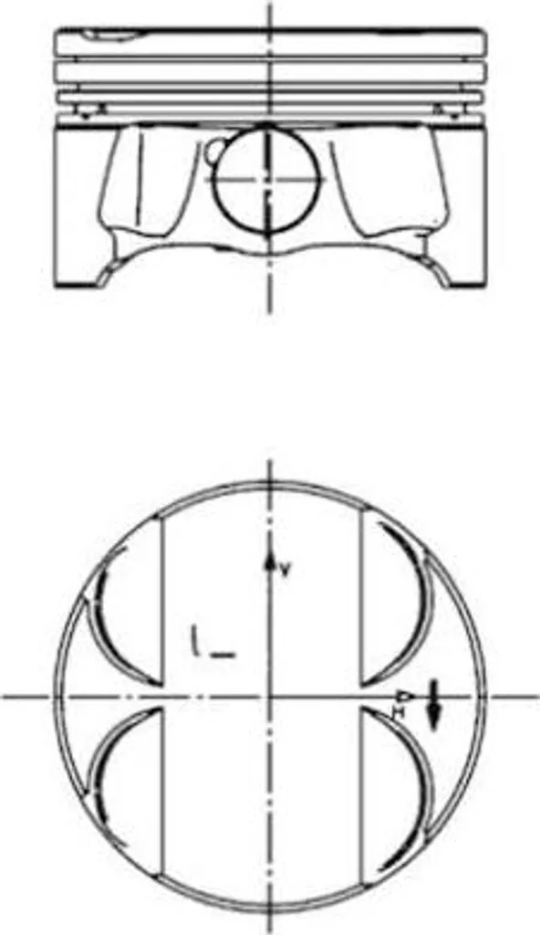 Piston 11257562454 contre la consommation d'huile BMW Série 1 3 X3 Z4
