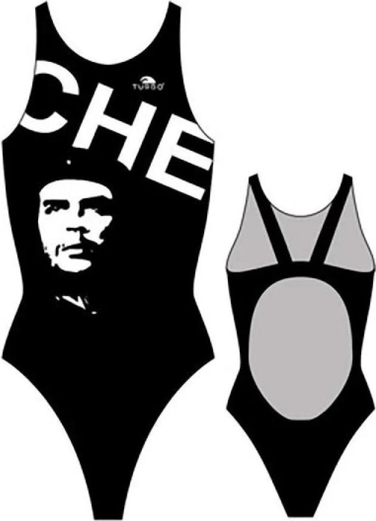 Turbo Che Guevara Pro Resist Badeanzug Schwarz L Damen Schwarz L