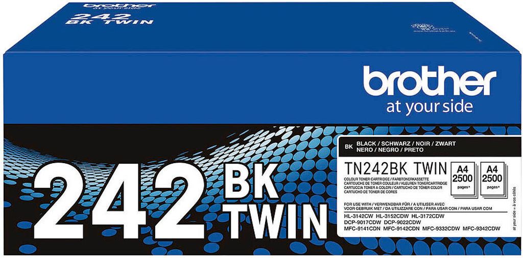 Brother TN242 BKTWIN - pack de 2 - noir - original Image du produit 