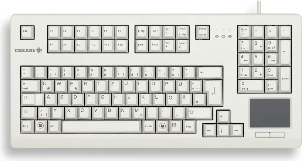 Cherry TouchBoard G80-11900 Clavier Mécanique Compact avec Pavé Tactile