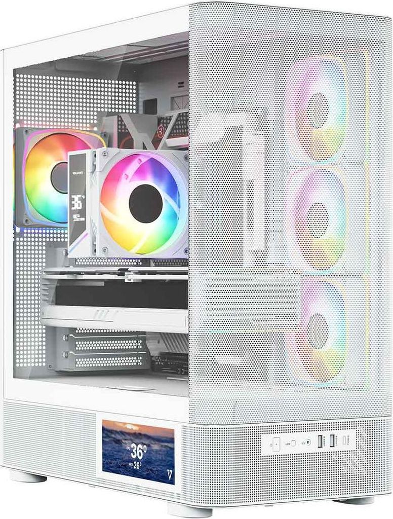 Modecom Volcano Aq400 Argb Midi White