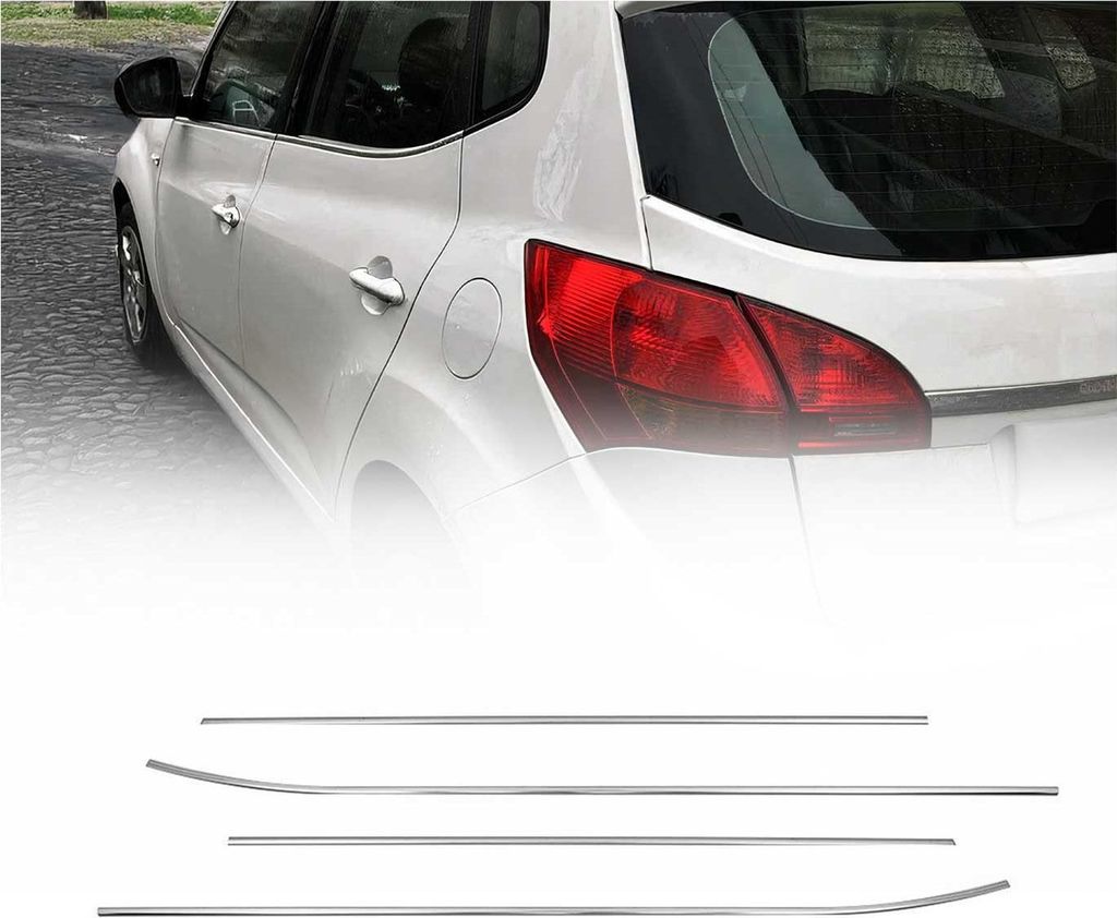 Fensterleisten Zierleisten für Kia Venga 2010-2025 Edelstahl Chrom 4tlg