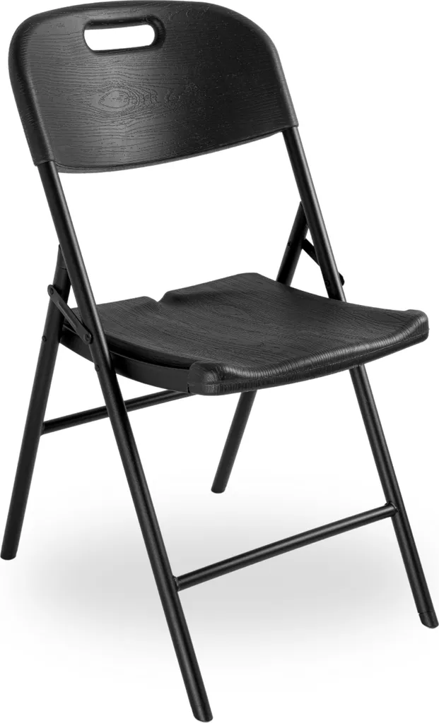 Chaise WOODLAND noire en bois avec dossier ergonomique haute résistance