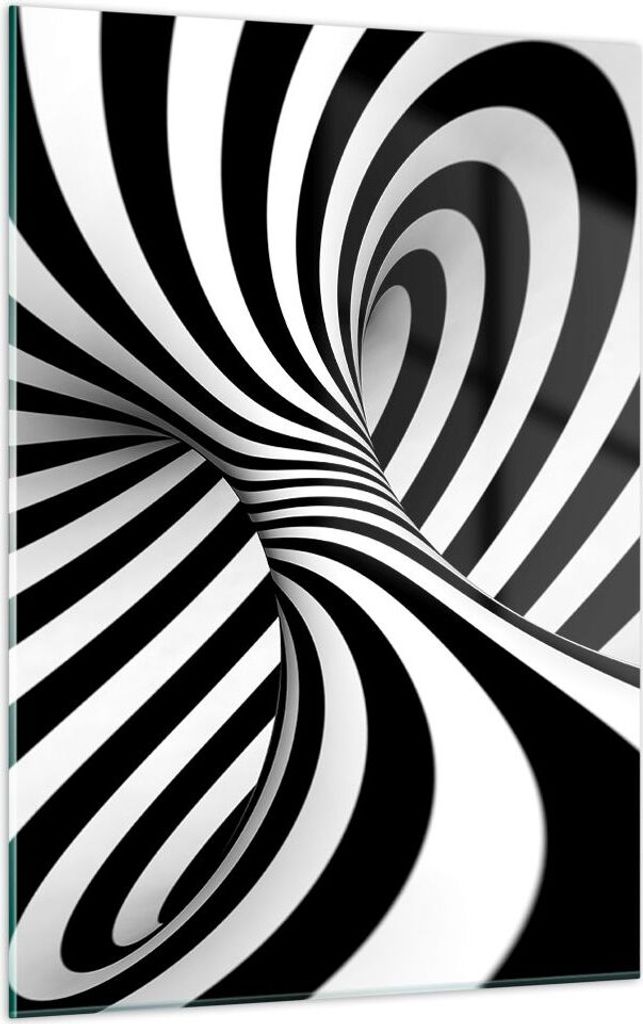 Bilder auf glas - Einteilig - Spirale Vortex Computergrafik - 50x70cm - Glasbilder - Wandbilder - Bilder - Wanddekoration aus Glas - Glas Bilder - ...