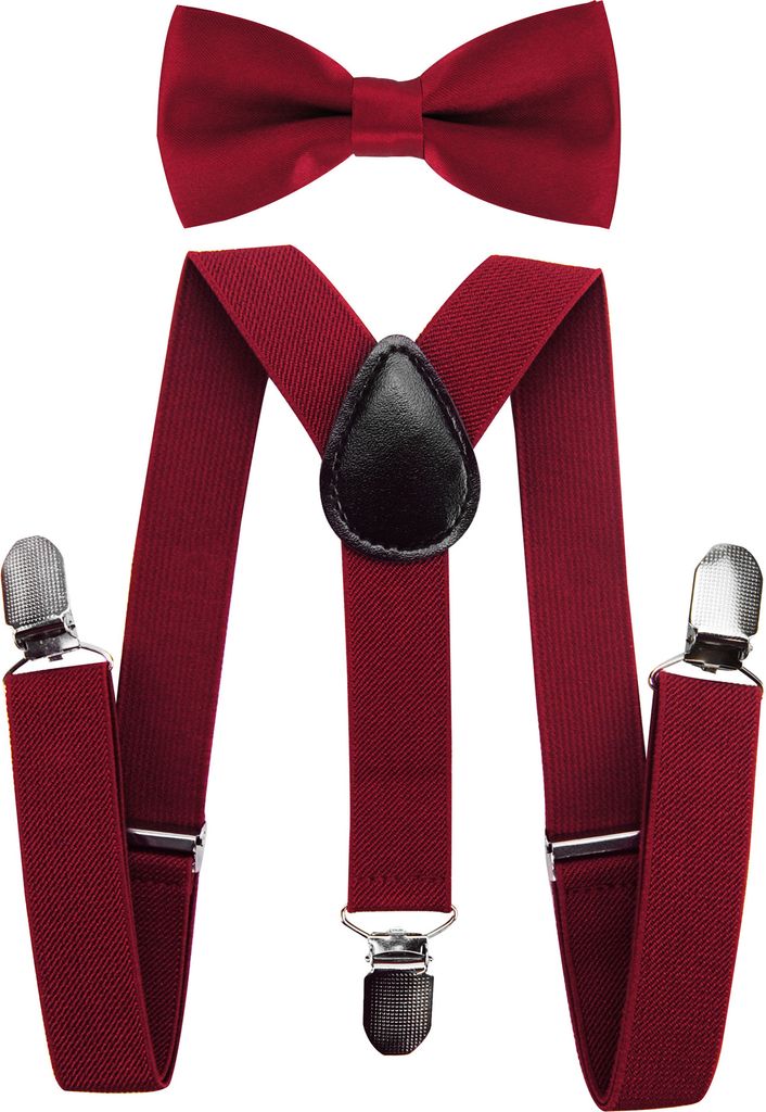axy bretelle per bambini con papillon set 1-6 anni bretelle Immagine del prodotto 