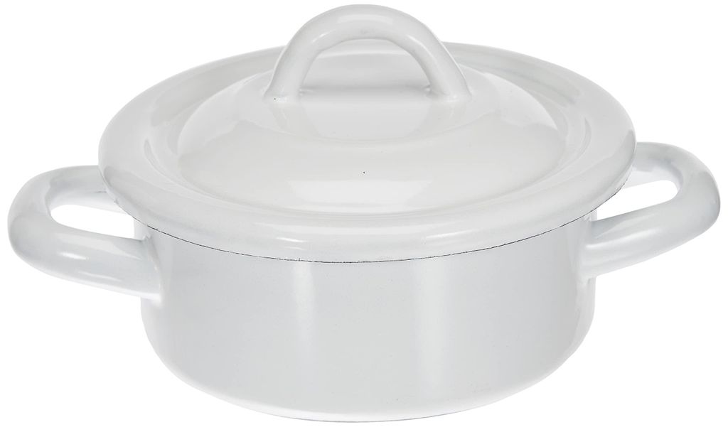 Rondel emaliowany z pokrywką 360 ml Zdjęcie produktu 