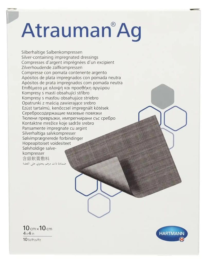 Hartmann Atrauman Ag pomata 10x10cm P10 | confezione (10 Immagine del prodotto 